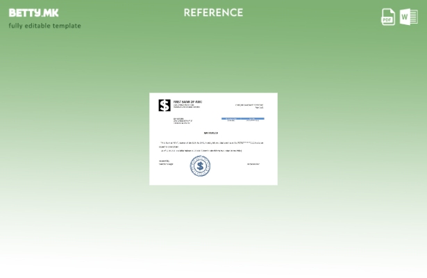 референтен шаблон со модерен стил USA First Bank of Wiki